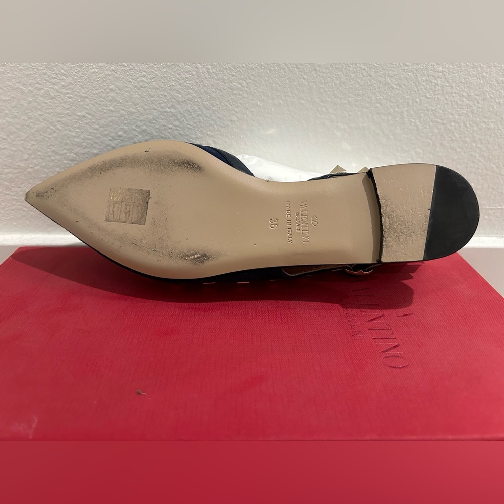 Valentino Rockstud Slingback Ballerinas - Picture 4 of 4